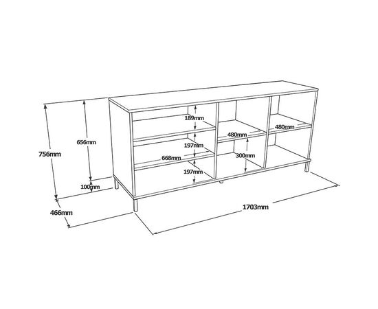 Μπουφές Evaluate pakoworld sonoma-wenge 170x46.5x75.5εκ - ΜΠΟΥΦΕΔΕΣ-ΚΟΝΣΟΛΕΣ στο Milonadakis.gr