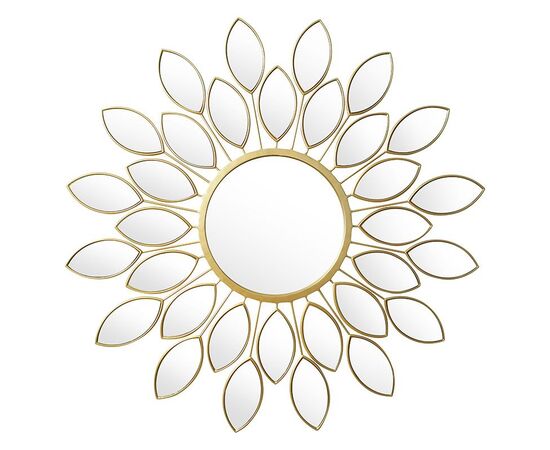 Καθρέπτης Flower pakoworld χρυσό 83x2.5x83εκ - ΚΑΘΡΕΠΤΕΣ στο Milonadakis.gr