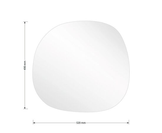 Καθρέπτης Frameless 1 pakoworld μαύρο 49x1.2x52εκ - ΚΑΘΡΕΠΤΕΣ στο Milonadakis.gr