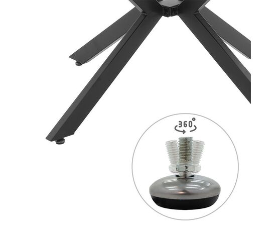 Tραπέζι Lydia pakoworld MDF επεκτεινόμενο καρυδί-μαύρο 120-160x120x79εκ - ΤΡΑΠΕΖΙΑ ΚΟΥΖΙΝΑΣ στο Milonadakis.gr
