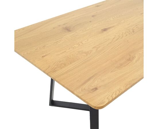 Tραπέζι Gemma pakoworld sonoma-μαύρο 140x80x75εκ - ΤΡΑΠΕΖΙΑ ΚΟΥΖΙΝΑΣ στο Milonadakis.gr