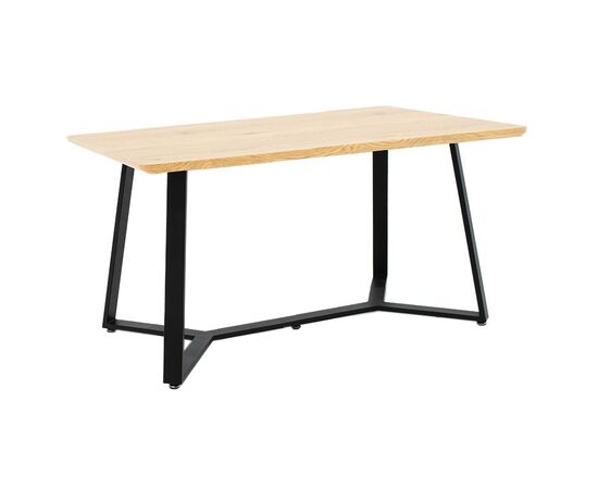 Tραπέζι Gemma pakoworld sonoma-μαύρο 140x80x75εκ - ΤΡΑΠΕΖΙΑ ΚΟΥΖΙΝΑΣ στο Milonadakis.gr