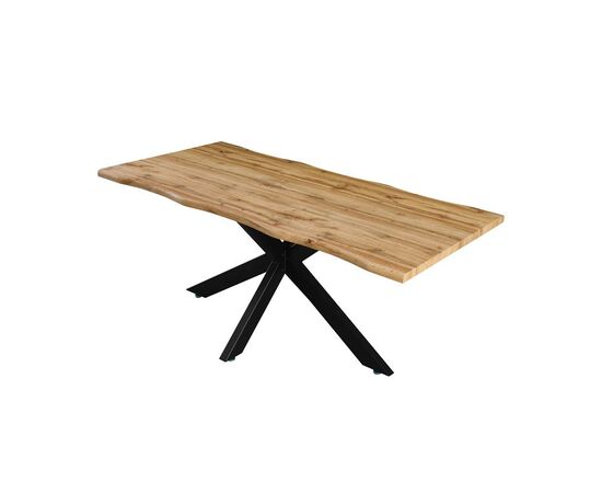 Tραπέζι Gilman pakoworld MDF sonoma-μαύρο 150x90x75εκ - ΤΡΑΠΕΖΙΑ ΚΟΥΖΙΝΑΣ στο Milonadakis.gr
