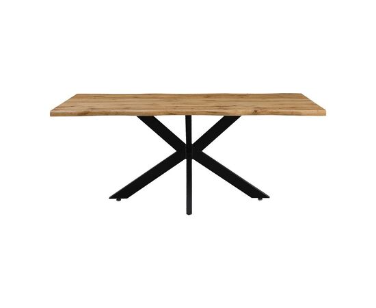 Tραπέζι Gilman pakoworld MDF sonoma-μαύρο 180x90x75εκ - ΤΡΑΠΕΖΙΑ ΚΟΥΖΙΝΑΣ στο Milonadakis.gr