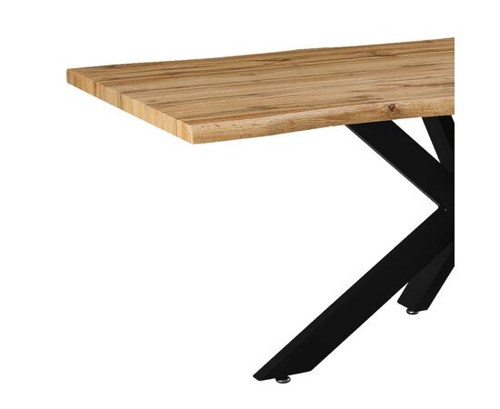 Tραπέζι Gilman pakoworld MDF sonoma-μαύρο 180x90x75εκ - ΤΡΑΠΕΖΙΑ ΚΟΥΖΙΝΑΣ στο Milonadakis.gr