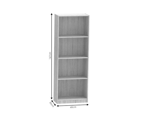 Βιβλιοθήκη Presley pakoworld sonoma 60x30x167εκ - ΒΙΒΛΙΟΘΗΚΕΣ στο Milonadakis.gr