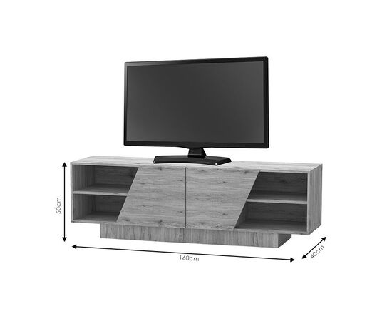 Έπιπλο τηλεόρασης Stevie pakoworld sonoma 160x40x50εκ - ΕΠΙΠΛΑ ΤΗΛΕΟΡΑΣΗΣ στο Milonadakis.gr