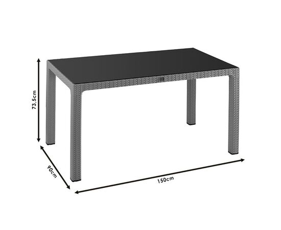 Τραπέζι Explore pakoworld με UV protection PP cappucino 150x90x73.5εκ - ΤΡΑΠΕΖΙΑ ΕΞ. ΧΩΡΟΥ στο Milonadakis.gr