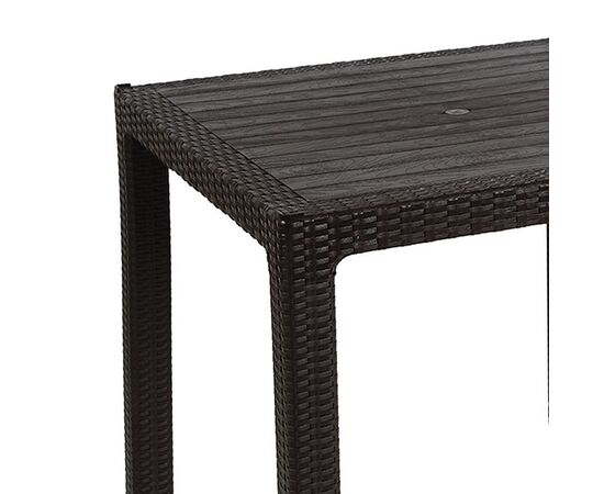 Τραπέζι Explore pakoworld με UV protection PP καφέ 90x90x73.5εκ - ΤΡΑΠΕΖΙΑ ΕΞ. ΧΩΡΟΥ στο Milonadakis.gr