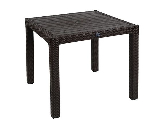 Τραπέζι Explore pakoworld με UV protection PP καφέ 90x90x73.5εκ - ΤΡΑΠΕΖΙΑ ΕΞ. ΧΩΡΟΥ στο Milonadakis.gr