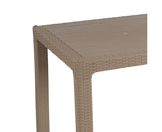 Τραπέζι Explore pakoworld με UV protection PP cappucino 90x90x73.5εκ - ΤΡΑΠΕΖΙΑ ΕΞ. ΧΩΡΟΥ στο Milonadakis.gr