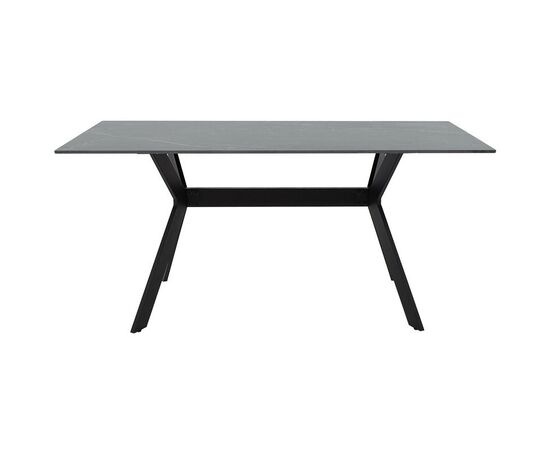 Τραπέζι Olivet pakoworld sintered stone μαύρο μαρμάρου-μαύρο 180x90x75εκ - ΤΡΑΠΕΖΙΑ ΚΟΥΖΙΝΑΣ στο Milonadakis.gr