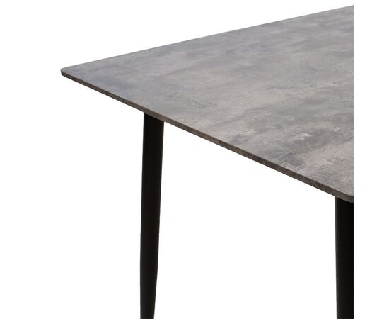 Τραπέζι Cuba pakoworld MDF γκρι cement-μαύρο 70x70x75εκ - ΤΡΑΠΕΖΙΑ ΚΟΥΖΙΝΑΣ στο Milonadakis.gr