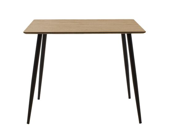 Τραπέζι Cuba pakoworld MDF sonoma-μαύρο 70x70x75εκ - ΤΡΑΠΕΖΙΑ ΚΟΥΖΙΝΑΣ στο Milonadakis.gr