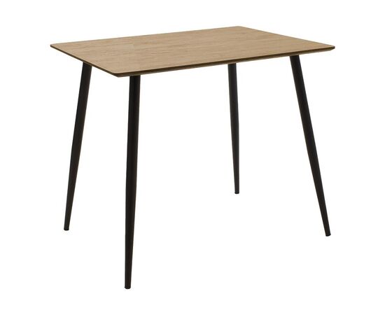 Τραπέζι Cuba pakoworld MDF sonoma-μαύρο 70x70x75εκ - ΤΡΑΠΕΖΙΑ ΚΟΥΖΙΝΑΣ στο Milonadakis.gr