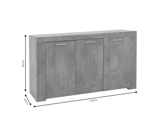 Μπουφές Joanna pakoworld λευκό 144x42x80εκ - ΜΠΟΥΦΕΔΕΣ-ΚΟΝΣΟΛΕΣ στο Milonadakis.gr