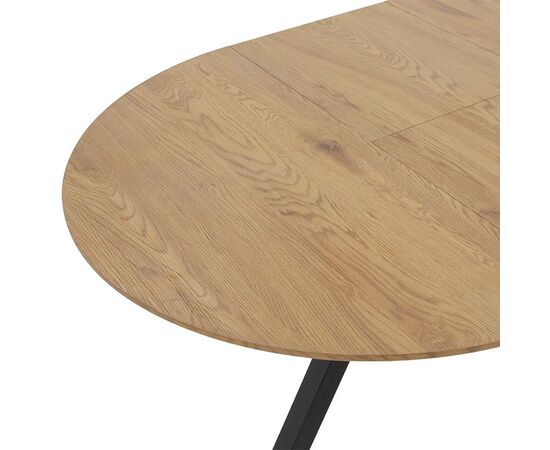 Tραπέζι Frances pakoworld επεκτεινόμενο MDF sonoma-μαύρο 100-140x100x75εκ - ΤΡΑΠΕΖΙΑ ΚΟΥΖΙΝΑΣ στο Milonadakis.gr