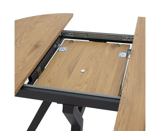 Tραπέζι Frances pakoworld επεκτεινόμενο MDF sonoma-μαύρο 100-140x100x75εκ - ΤΡΑΠΕΖΙΑ ΚΟΥΖΙΝΑΣ στο Milonadakis.gr