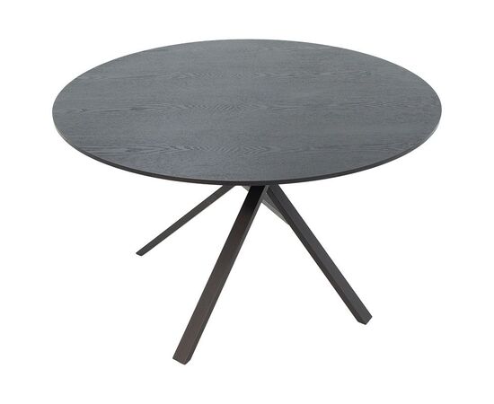 Tραπέζι Cerco pakoworld MDF μαύρο Φ120x75εκ - ΤΡΑΠΕΖΙΑ ΚΟΥΖΙΝΑΣ στο Milonadakis.gr