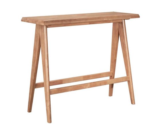 Τραπεζαρία μπαρ Winslow pakoworld σετ 5τεμ ξύλο rubberwood ανοιχτό καρυδί 120x45x100εκ - ΤΡΑΠΕΖΑΡΙΕΣ στο Milonadakis.gr