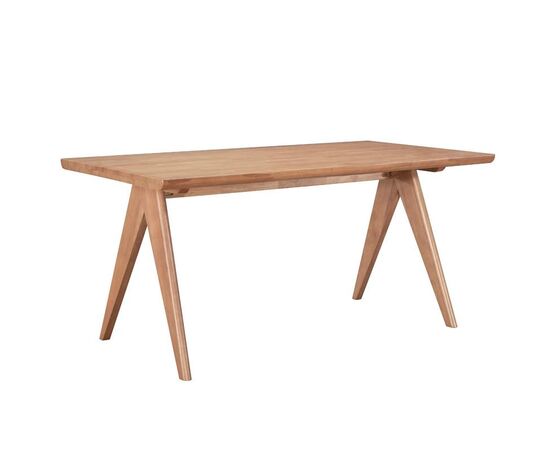 Τραπεζαρία Winslow pakoworld σετ 7τεμ ξύλο rubberwood σε ανοιχτό καρυδί απόχρωση 160x85x75εκ - ΤΡΑΠΕΖΑΡΙΕΣ στο Milonadakis.gr