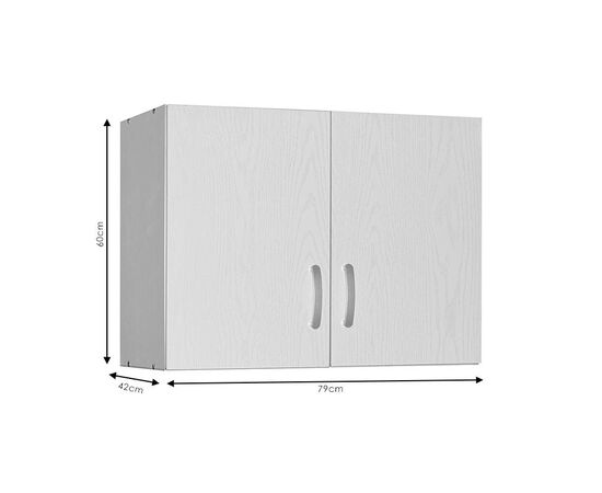 Πατάρι ντουλάπας Zelia pakoworld δίφυλλο oak 79x42x60εκ - ΝΤΟΥΛΑΠΕΣ στο Milonadakis.gr