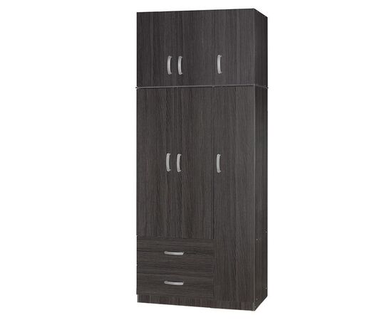 Ντουλάπα τρίφυλλη και πατάρι Zelia pakoworld wenge 90x42x240εκ. - ΝΤΟΥΛΑΠΕΣ στο Milonadakis.gr