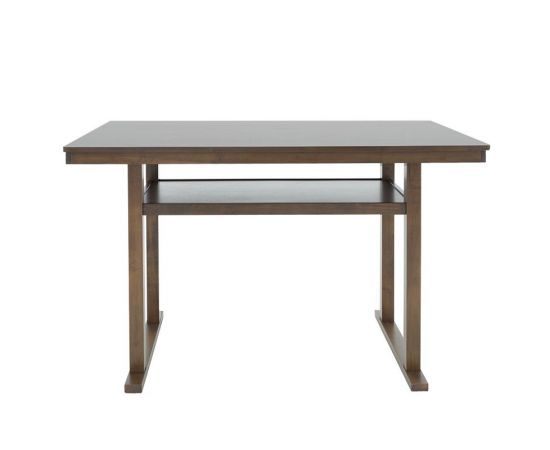 Τραπέζι μπαρ Tenor pakoworld φυσικό ξύλο rubberwood-ΜDF καρυδί 150x90x91.5εκ - ΤΡΑΠΕΖΙΑ ΚΟΥΖΙΝΑΣ στο Milonadakis.gr
