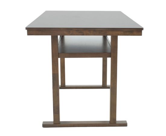 Τραπέζι μπαρ Tenor pakoworld φυσικό ξύλο rubberwood-ΜDF καρυδί 150x90x91.5εκ - ΤΡΑΠΕΖΙΑ ΚΟΥΖΙΝΑΣ στο Milonadakis.gr