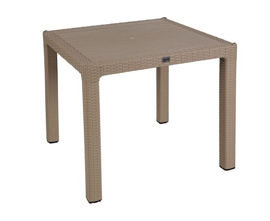 Τραπεζαρία Explore-Frontline pakoworld σετ 3τεμ PP cappuccino 90x90x73,5εκ - ΣΕΤ ΤΡΑΠΕΖΑΡΙΕΣ στο Milonadakis.gr
