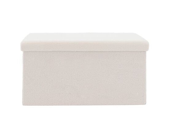 Σκαμπό-μπαούλο Forward pakoworld ύφασμα μπουκλέ ivory 76.5x38x37.5εκ - ΠΟΥΦ - ΣΚΑΜΠΟ - ΜΠΑΟΥΛΟ στο Milonadakis.gr