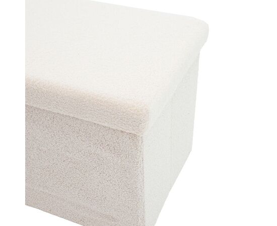 Σκαμπό-μπαούλο Forward pakoworld ύφασμα μπουκλέ ivory 76.5x38x37.5εκ - ΠΟΥΦ - ΣΚΑΜΠΟ - ΜΠΑΟΥΛΟ στο Milonadakis.gr