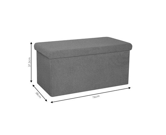 Σκαμπό-μπαούλο Forward pakoworld ύφασμα μπουκλέ ivory 76.5x38x37.5εκ - ΠΟΥΦ - ΣΚΑΜΠΟ - ΜΠΑΟΥΛΟ στο Milonadakis.gr