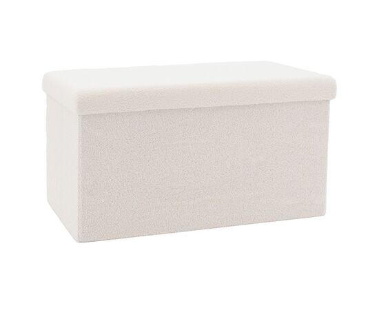 Σκαμπό-μπαούλο Forward pakoworld ύφασμα μπουκλέ ivory 76.5x38x37.5εκ - ΠΟΥΦ - ΣΚΑΜΠΟ - ΜΠΑΟΥΛΟ στο Milonadakis.gr