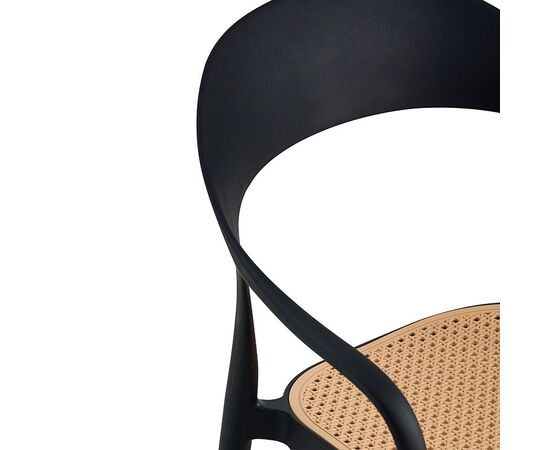 Πολυθρόνα Ember στοιβαζόμενη pakoworld με UV protection PP μπεζ-μαύρο 52.5x56.5x81εκ. - ΚΑΡΕΚΛΕΣ - ΠΟΛΥΘΡΟΝΕΣ στο Milonadakis.gr