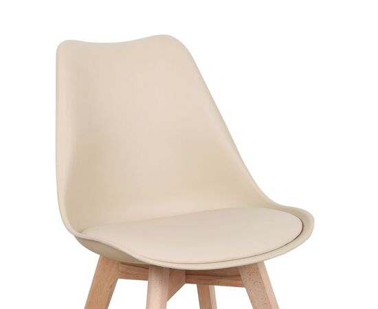 Καρέκλα Gaston pakoworld PP-PU taupe απόχρωση- φυσικό πόδι 43x51x75εκ - ΚΑΡΕΚΛΕΣ - ΠΟΛΥΘΡΟΝΕΣ ΕΣ. στο Milonadakis.gr