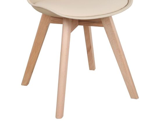 Καρέκλα Gaston pakoworld PP-PU taupe απόχρωση- φυσικό πόδι 43x51x75εκ - ΚΑΡΕΚΛΕΣ - ΠΟΛΥΘΡΟΝΕΣ ΕΣ. στο Milonadakis.gr
