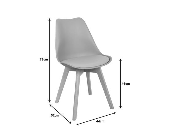 Καρέκλα Gaston pakoworld PP-PU taupe απόχρωση- φυσικό πόδι 43x51x75εκ - ΚΑΡΕΚΛΕΣ - ΠΟΛΥΘΡΟΝΕΣ ΕΣ. στο Milonadakis.gr