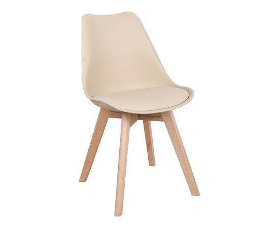 Καρέκλα Gaston pakoworld PP-PU taupe απόχρωση- φυσικό πόδι 43x51x75εκ - ΚΑΡΕΚΛΕΣ - ΠΟΛΥΘΡΟΝΕΣ ΕΣ. στο Milonadakis.gr