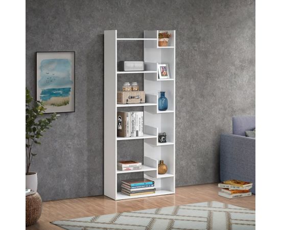 Βιβλιοθήκη Naya pakoworld σε λευκή απόχρωση 72x30x182.5εκ - ΒΙΒΛΙΟΘΗΚΕΣ στο Milonadakis.gr
