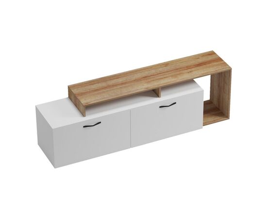 Έπιπλο τηλεόρασης Tobler pakoworld σε oak- λευκή απόχρωση 170x40x53εκ - ΕΠΙΠΛΑ ΤΗΛΕΟΡΑΣΗΣ στο Milonadakis.gr