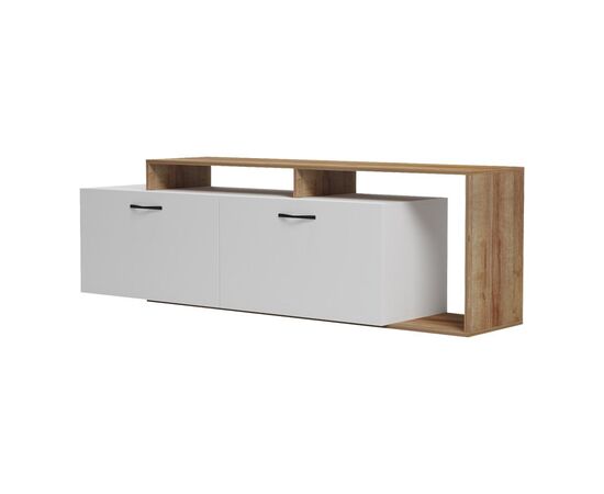 Έπιπλο τηλεόρασης Tobler pakoworld σε oak- λευκή απόχρωση 170x40x53εκ - ΕΠΙΠΛΑ ΤΗΛΕΟΡΑΣΗΣ στο Milonadakis.gr