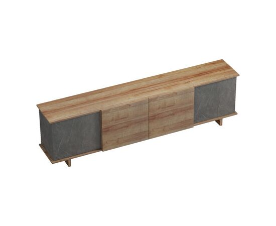 Έπιπλο τηλεόρασης Zafore  pakoworld σε oak-καφέ antique απόχρωση 180x33x50εκ - ΜΠΟΥΦΕΔΕΣ-ΚΟΝΣΟΛΕΣ στο Milonadakis.gr