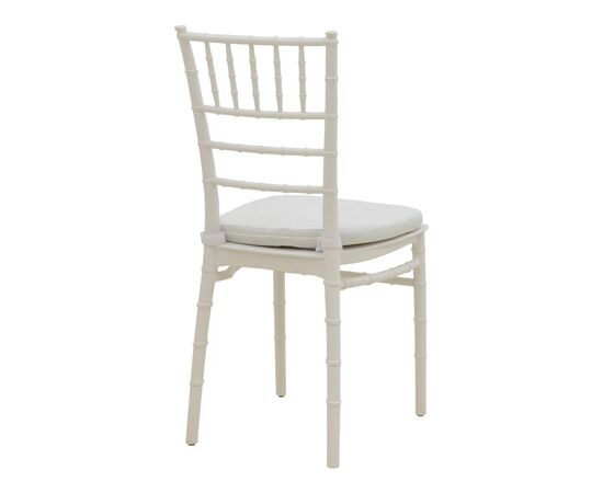 Καρέκλα Tiffany pakoworld με μαξιλάρι pp σε λευκή απόχρωση 40x40x88εκ - ΕΠΙΠΛΑ CATERING - ΣΥΝΕΔΡΙΟΥ στο Milonadakis.gr