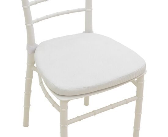 Καρέκλα Tiffany pakoworld με μαξιλάρι pp σε λευκή απόχρωση 40x40x88εκ - ΕΠΙΠΛΑ CATERING - ΣΥΝΕΔΡΙΟΥ στο Milonadakis.gr