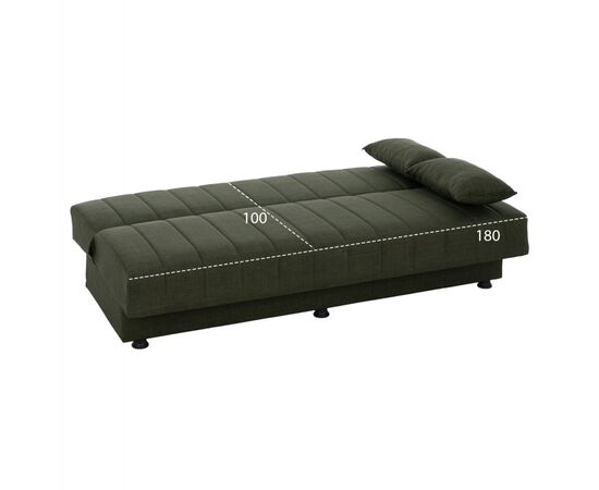 ΚΑΝΑΠΕΣ ΚΡΕΒΑΤΙ ANDRI ΤΡΙΘΕΣΙΟΣ DARK OLIVE HM3239.05 180x72x77 εκ. - ΚΑΝΑΠΕΔΕΣ-ΣΑΛΟΝΙΑ στο Milonadakis.gr