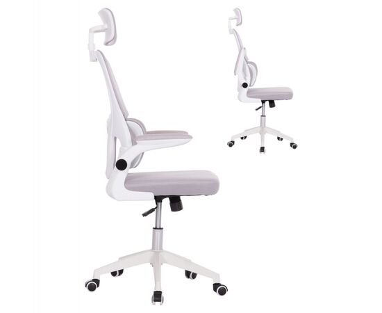 ΚΑΡΕΚΛΑ ΓΡΑΦΕΙΟΥ BASTON HM18236.03 ΓΚΡΙ MESH & ΛΕΥΚΟΣ PP ΣΚΕΛΕΤΟΣ 64x60x127Υεκ. - ΚΑΡΕΚΛΕΣ ΓΡΑΦΕΙΟΥ στο Milonadakis.gr