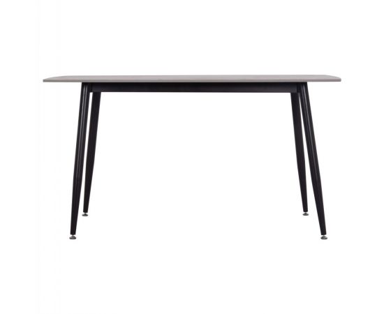 ΤΡΑΠΕΖΙ RAVEN HM18149.13 ΚΕΡΑΜΙΚΟ TOP ΓΚΡΙ ΜΑΡΜΑΡΟ-ΜΑΥΡΟ ΜΕΤΑΛΛΟ 140x80x74Υεκ. - ΤΡΑΠΕΖΙΑ ΚΟΥΖΙΝΑΣ στο Milonadakis.gr