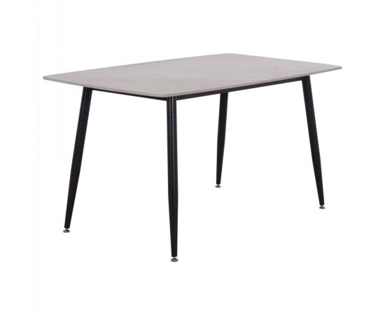 ΤΡΑΠΕΖΙ RAVEN HM18149.13 ΚΕΡΑΜΙΚΟ TOP ΓΚΡΙ ΜΑΡΜΑΡΟ-ΜΑΥΡΟ ΜΕΤΑΛΛΟ 140x80x74Υεκ. - ΤΡΑΠΕΖΙΑ ΚΟΥΖΙΝΑΣ στο Milonadakis.gr