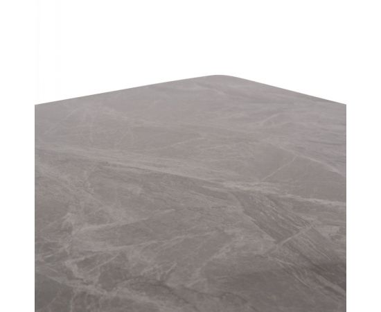 ΤΡΑΠΕΖΙ RAVEN HM18149.13 ΚΕΡΑΜΙΚΟ TOP ΓΚΡΙ ΜΑΡΜΑΡΟ-ΜΑΥΡΟ ΜΕΤΑΛΛΟ 140x80x74Υεκ. - ΤΡΑΠΕΖΙΑ ΚΟΥΖΙΝΑΣ στο Milonadakis.gr